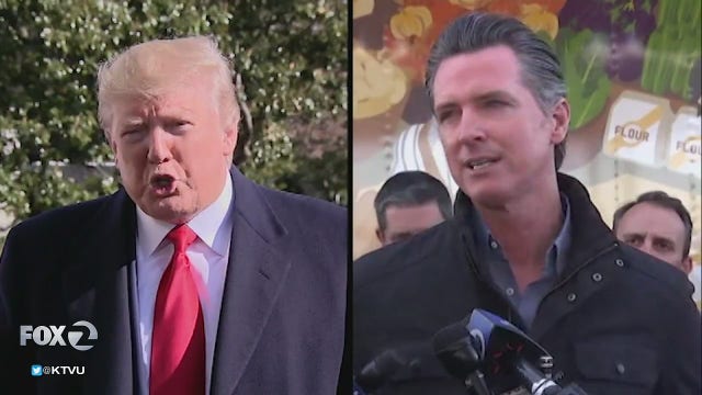 Trump criticizes Newsom, threatens to cut wildfire aid