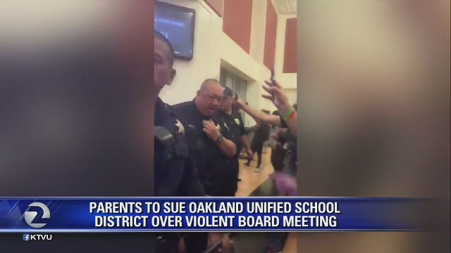 Parents plan to sue OUSD over violent board meeting