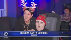 Santa makes special visit after thieves steal holiday decoration from San Jose family with disabled son