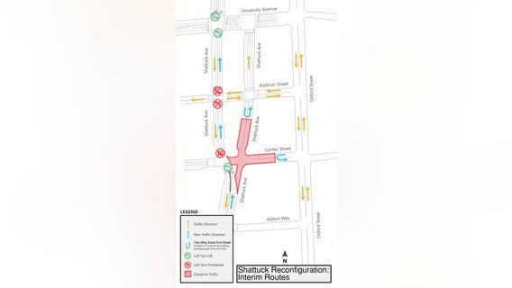 Shattuck Avenue reconfiguration to take place later this month