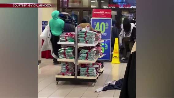 VIDEO: Shoplifters run off with piles of clothes from Hilltop Mall Sears