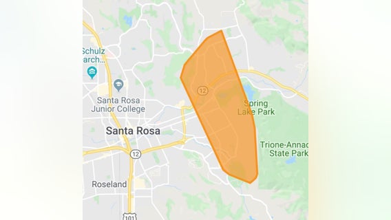 Over 3,000 PG&E customers without power in Santa Rosa