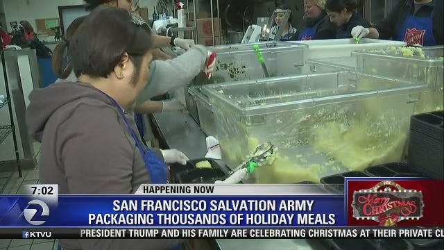 Volunteers pitch in for Salvation Army holiday meals