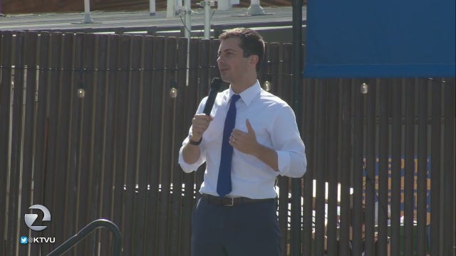 Mayor Pete Buttigieg attends fundraisers in the Bay Area