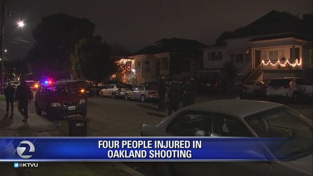 4 shot at holiday party in Oakland in stable condition