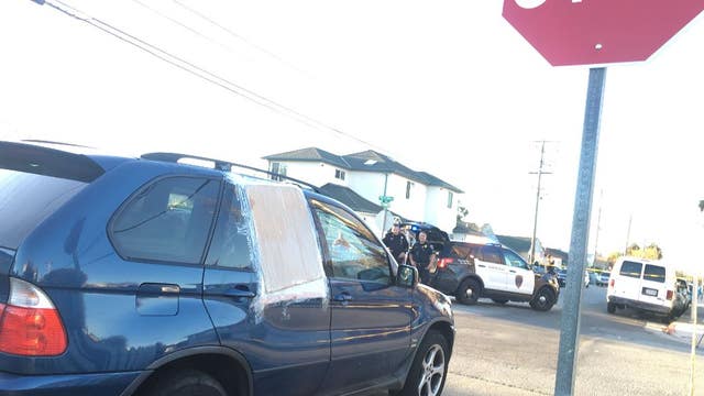 Police pursuit crosses Dumbarton Bridge, 2 shooting suspects in custody