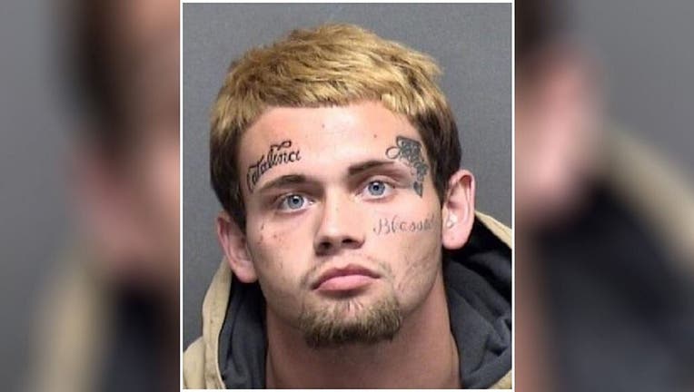 Jackub Jackson Hildreth, 19, was charged with aggravated assault with a deadly weapon after allegedly punching his girlfriend multiple times and carving his name into her forehead during a fight, San Antonio police said. (Bexar County Central Records)