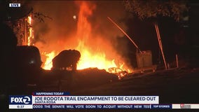 Fire ignites at Santa Rosa homeless encampment same day it was scheduled for clearing