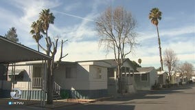 Mobile home residents say the face eviction, property owner denies claims