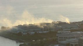 Third alarm called at stubborn fire at S. San Francisco recycling facility