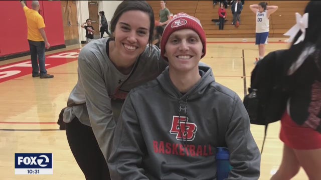 Cal State East Bay basketball player who beat cancer back on court