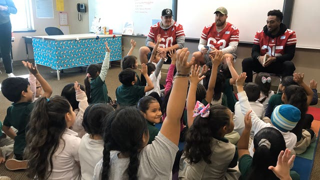 49ers off the field; help South Bay elementary school students in the classroom