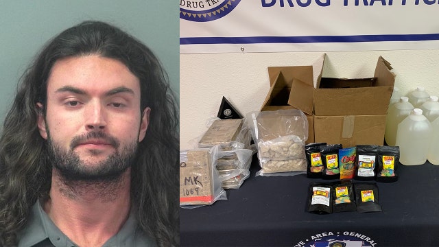 Man arrested with $4m worth of meth, cocaine, MDMA, THC in his car