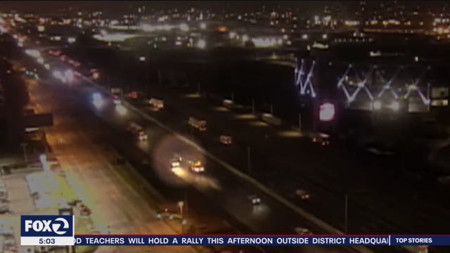 Cameras spot high-speed chase by Coliseum after hit-and-run