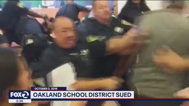Lawsuit filed over clash with Oakland schools police