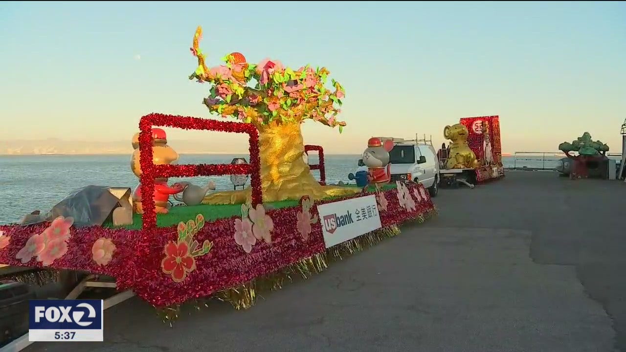 Creating the Chinese New Year Parade floats is a monthslong process