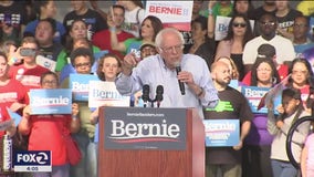 Bernie Sanders has one-on-one with KTVU, holds campaign rally in Richmond