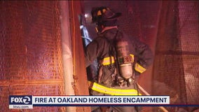 Firefighters run into obstacle responding to Oakland homeless encampment fire