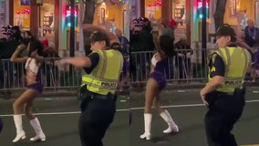 Alabama cop shows off dance moves at Mardi Gras parade