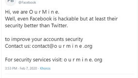 Facebook’s official Twitter and Instagram accounts compromised by hacker group OurMine