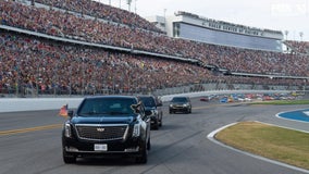 'Start your engines!' Trump revs up Daytona 500 crowd, does lap in presidential limo