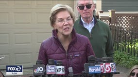 Warren ends presidential campaign, centering race on 2 men