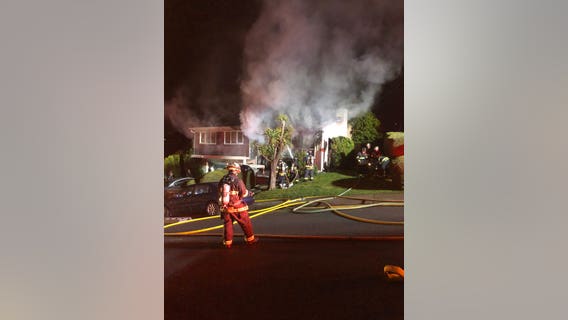 Home seriously damaged in San Bruno fire, no injuries reported