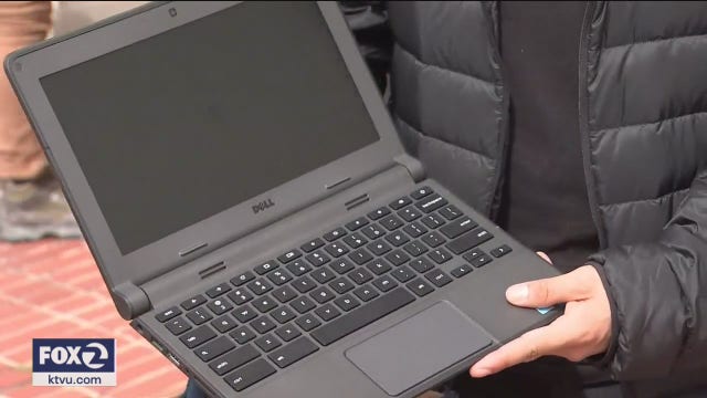 San Francisco schools distribute laptops to students in need for online distance learning