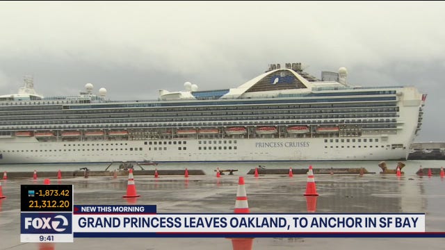 Cruise ship leaves Oakland, will dock in San Francisco