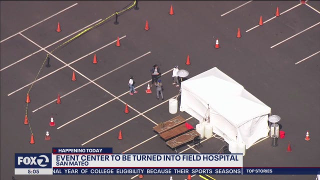 San Mateo County Event Center turns into emergency hospital; 10 deaths reported