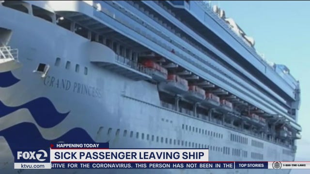 Sick Grand Princess passenger evacuated from ship