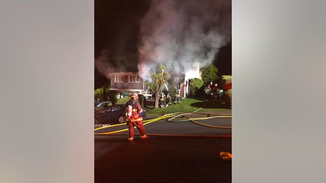 Home seriously damaged in San Bruno fire, no injuries reported