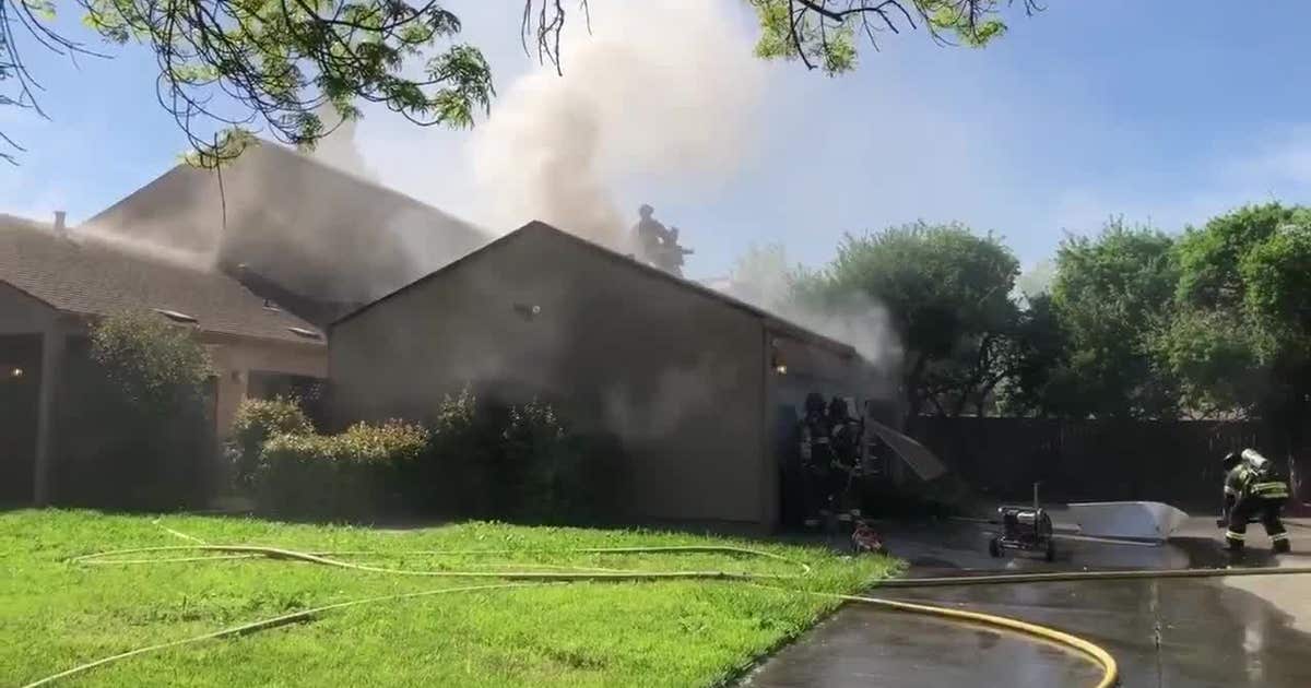 Santa Rosa home damaged after car catches fire in garage | KTVU FOX 2