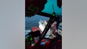 Coast Guard airlifts injured crew member from container ship