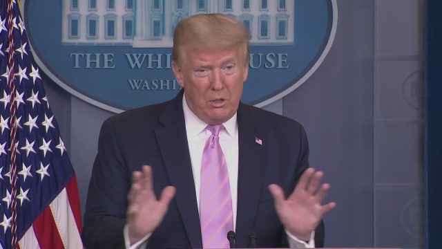 President Trump says he’ll decide on easing COVID-19 guidelines, not governors