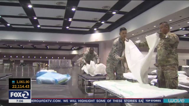 Santa Clara Convention Center now a field hospital, caring for patients with COVID-19