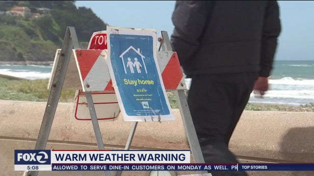 Despite warm weekend forecast, officials say social distancing rules must apply
