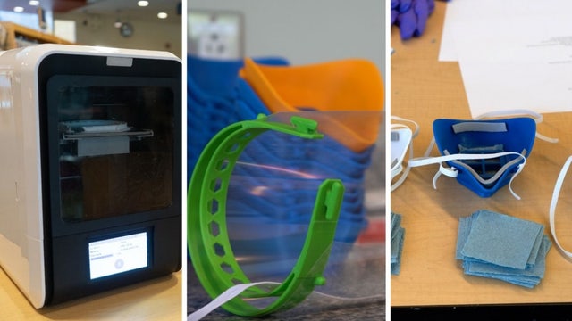 3-D printed supplies donated to hospital by San Jose library