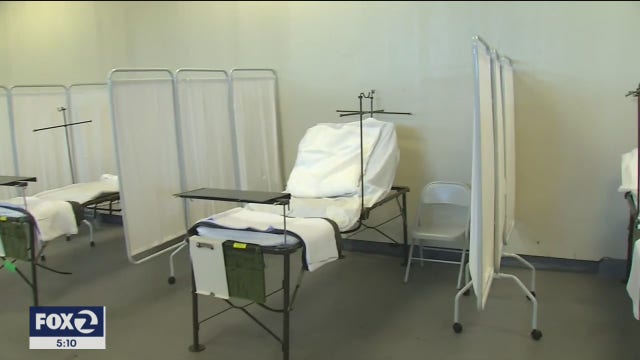 San Mateo County turning vacant spaces into pop-up hospital wards for COVID-19 surge