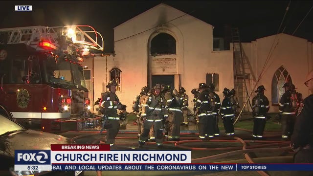 Richmond church burns in predawn fire