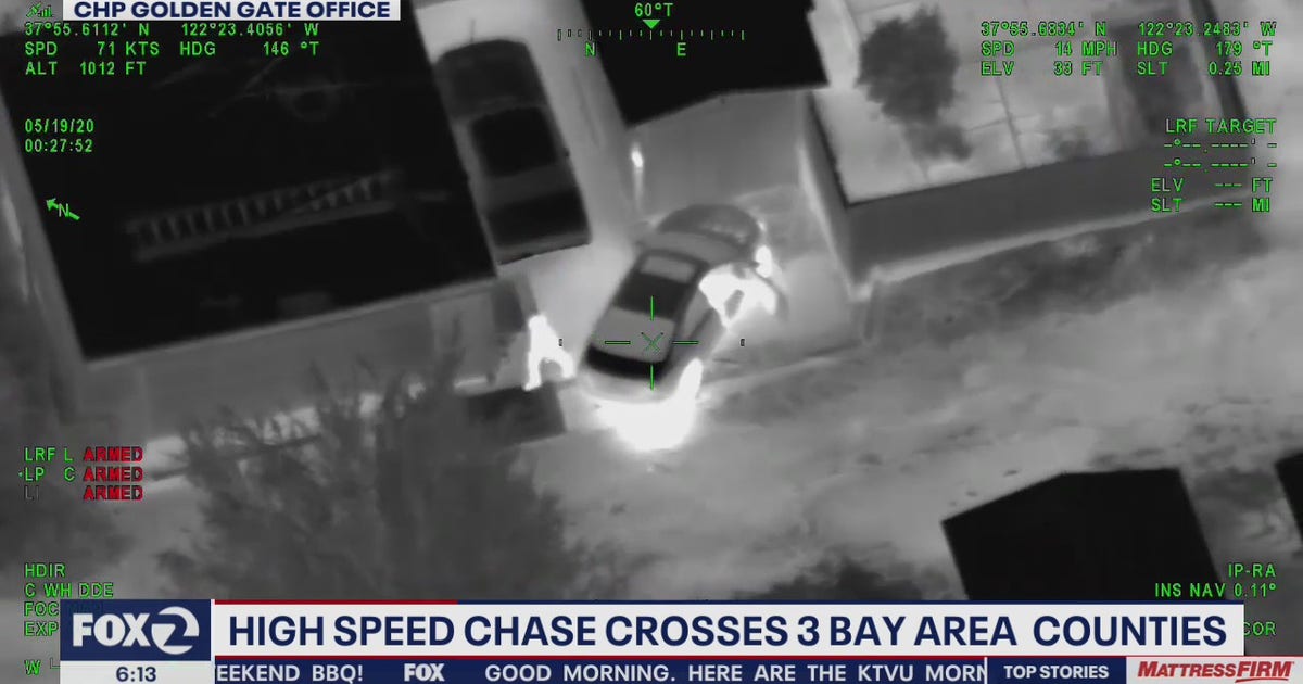 Aerial video: Morgan Hill driver arrested after 3-county CHP chase ...