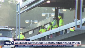 BART begins weekend shutdown for Orinda track project