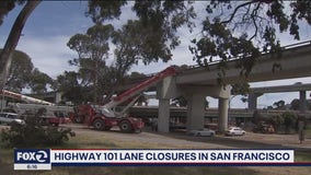 Overnight closures scheduled for this week for Highway 101 Alemany deck project