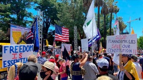 Hundreds protest in Sacramento against stay-at-home order