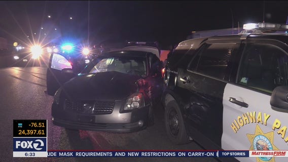CHP officers involved in crash at Hayward construction site