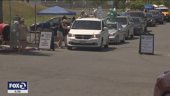 Antioch high school holds special social distancing event for graduating seniors