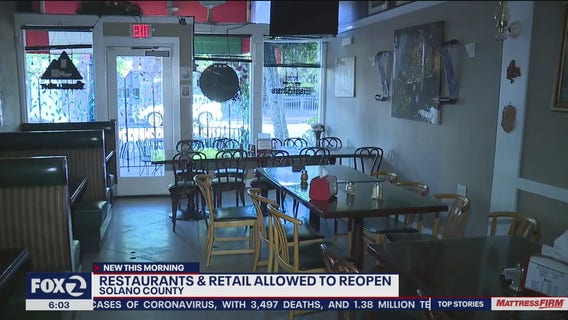 Solano County given OK to reopen restaurants, schools