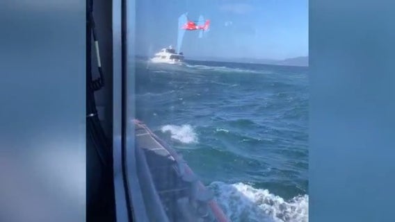 Coast Guard crews rescue two from sinking ship 9 miles from Monterey Bay