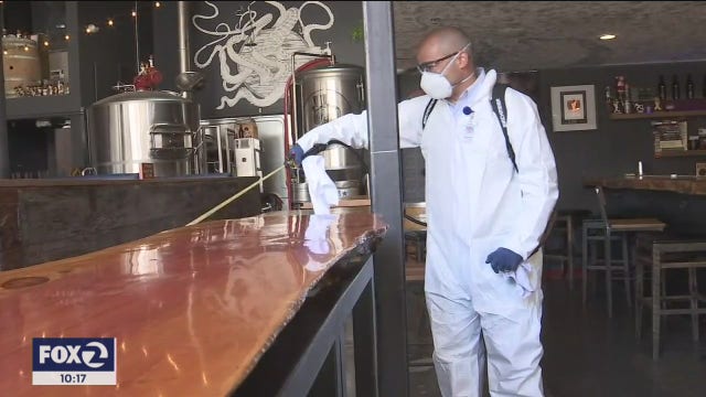 Termite extermination company shifts business to disinfection services as companies look to reopen