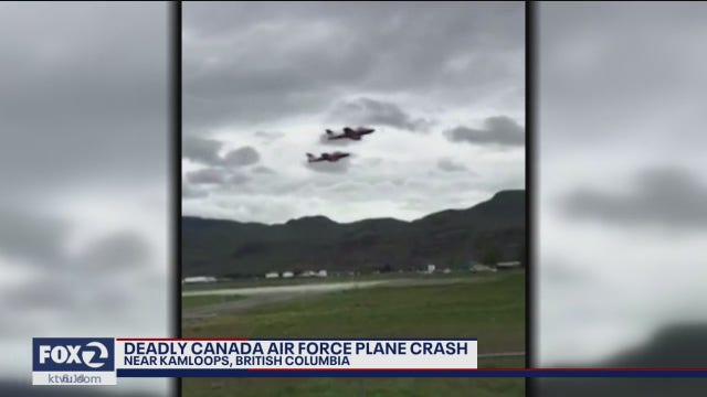 One dead, another seriously injured after Canadian acrobatic jet crashes into British Columbia neighborhood
